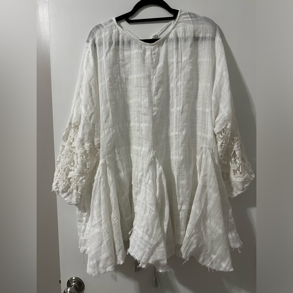 Free People White Shores Tunic